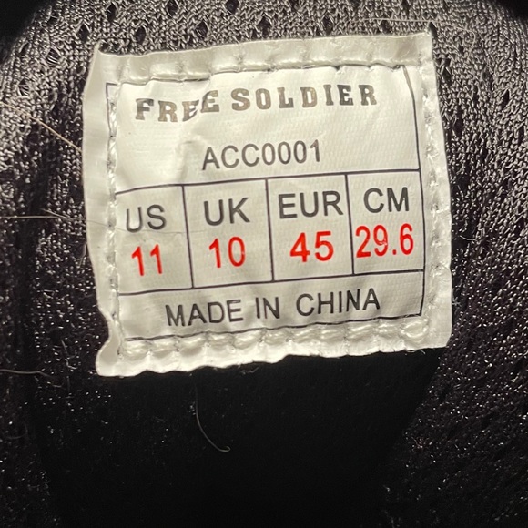 Free Soldier Black Boots Men 11 with tag - Picture 8 of 8